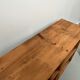 Antique pine storage cabinet with lockers