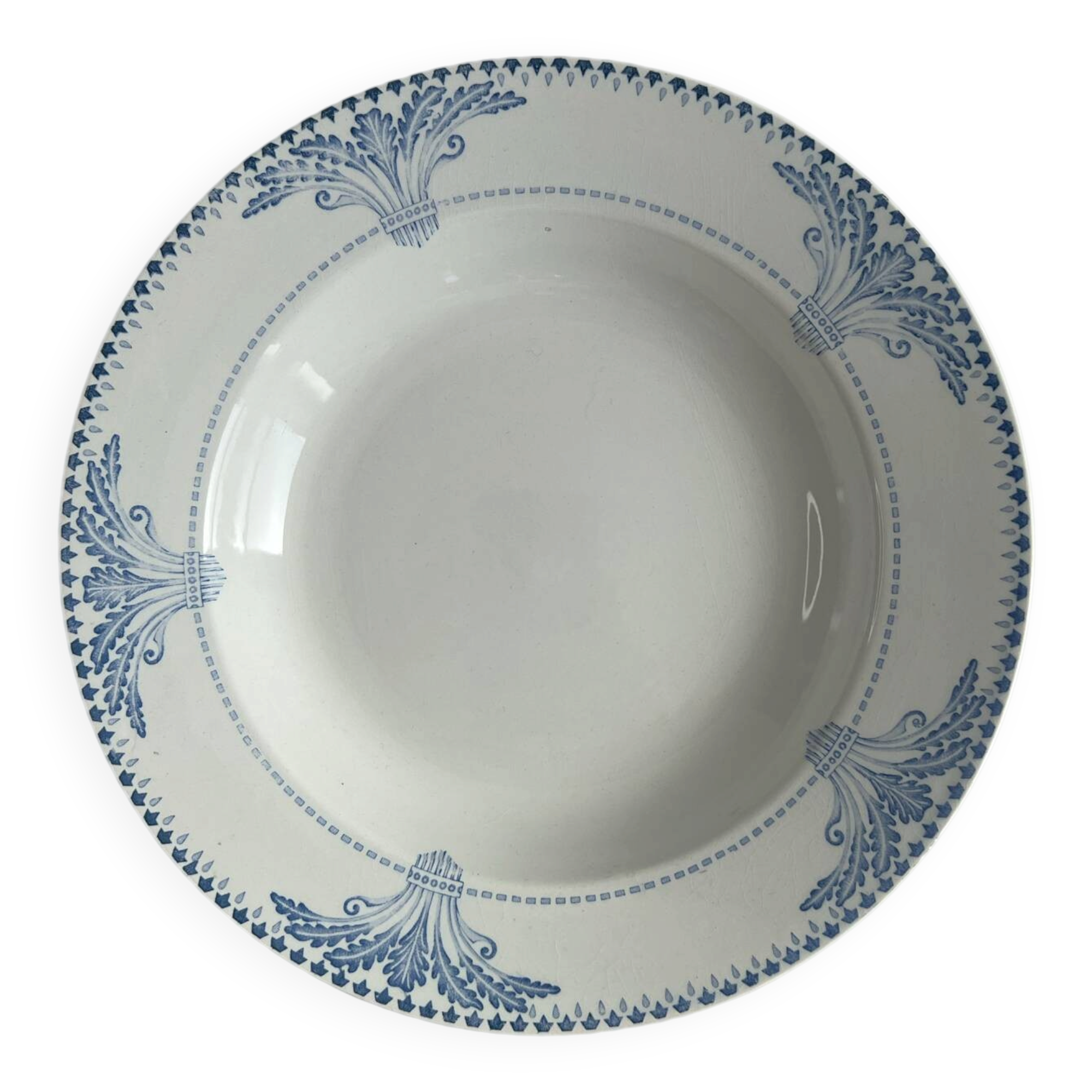 Assiette creuse Service Windsor Creil et Montereau 24cm