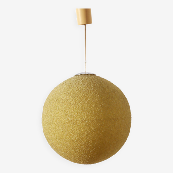 Lampe suspendue Rotaflex XL boule de sucre crème - Design années 60