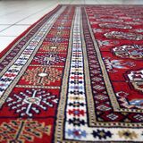 Vintage Uzbek Bukhara rug 122' x 213' 1960s - 1C1227