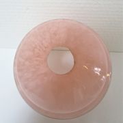 Porcelain porcelain patinated glass of Clichy pink Art Deco