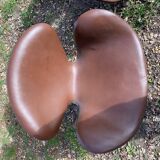 2 office armchairs + Settee / Swan sofa by Arne Jacobsen for Fritz Hansen, original leather