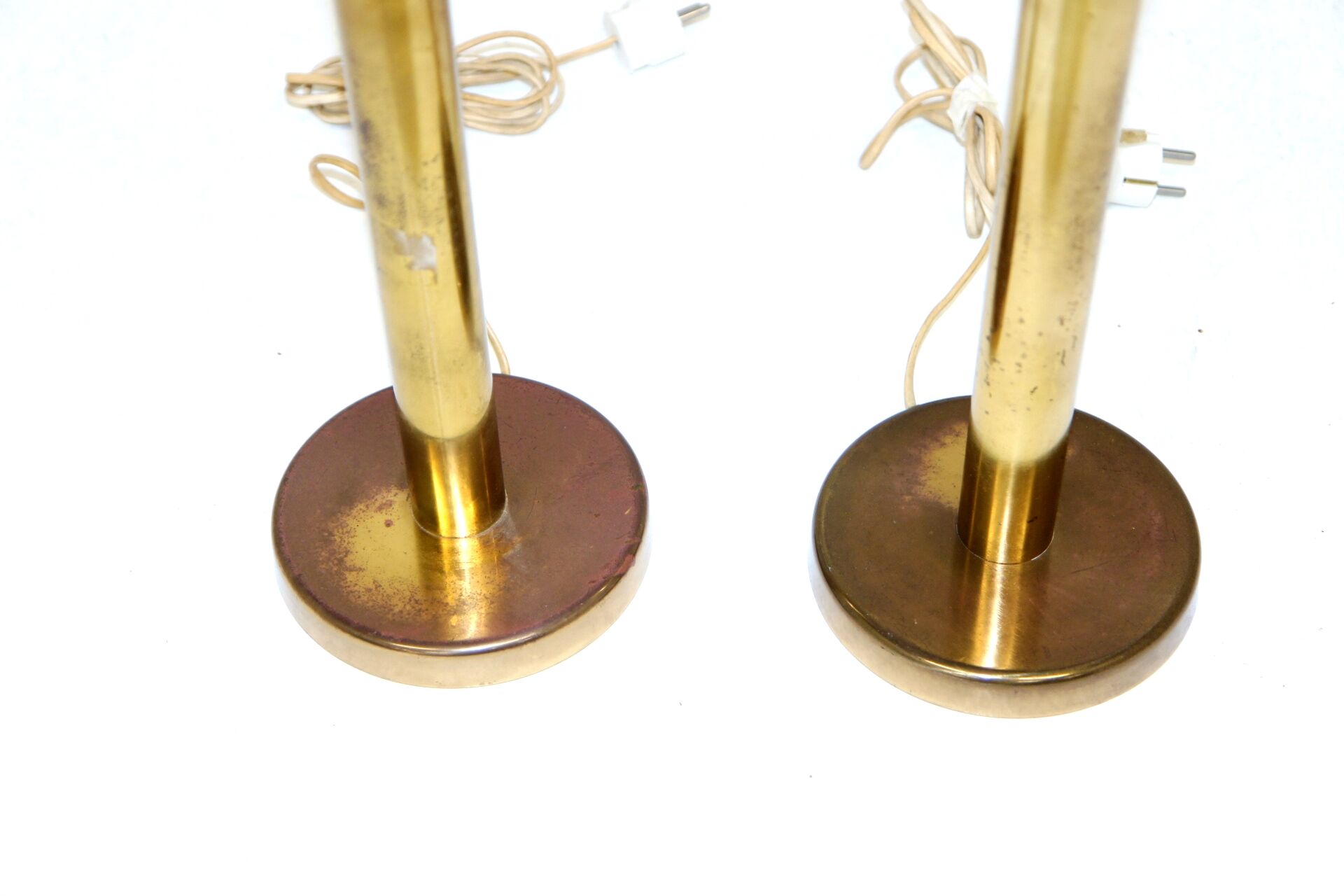 Set of 2 metal table lamps, Sweden, 1970