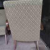 Art Deco armchairs by Czech designer Halabala.