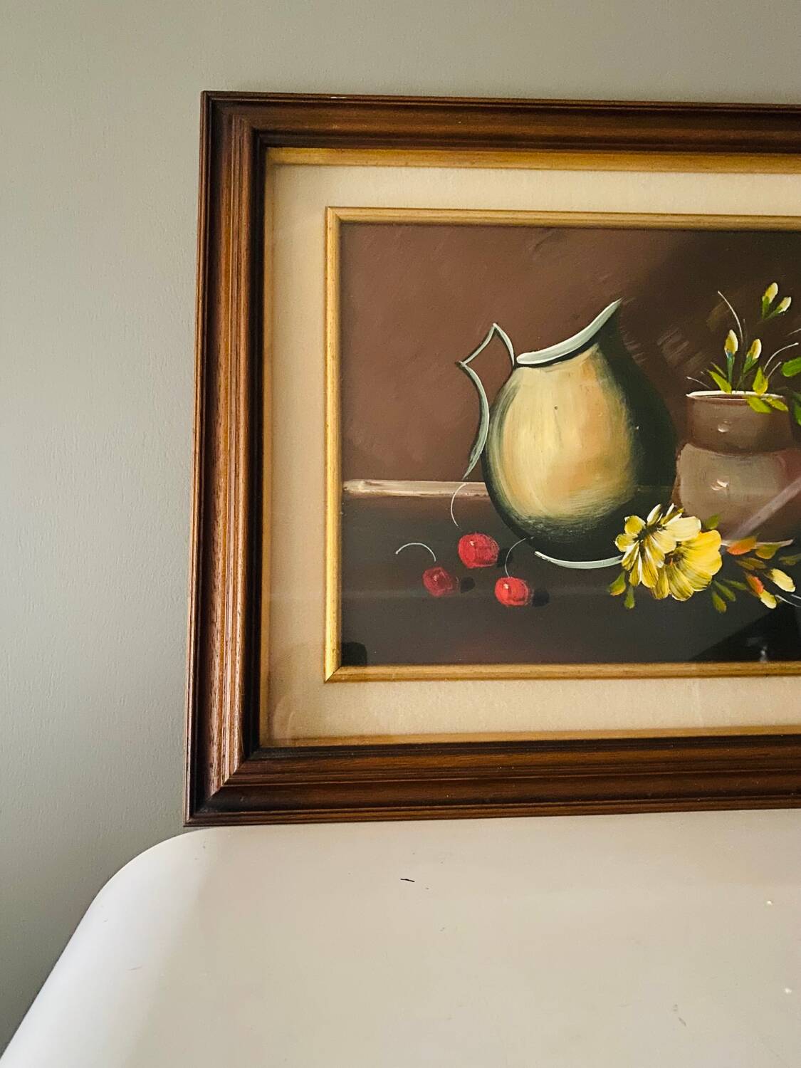 Still life painting signed Vanni