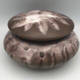 Bonbonnière en grès cérame flammé alphonse mouton - alpho - 16 cm