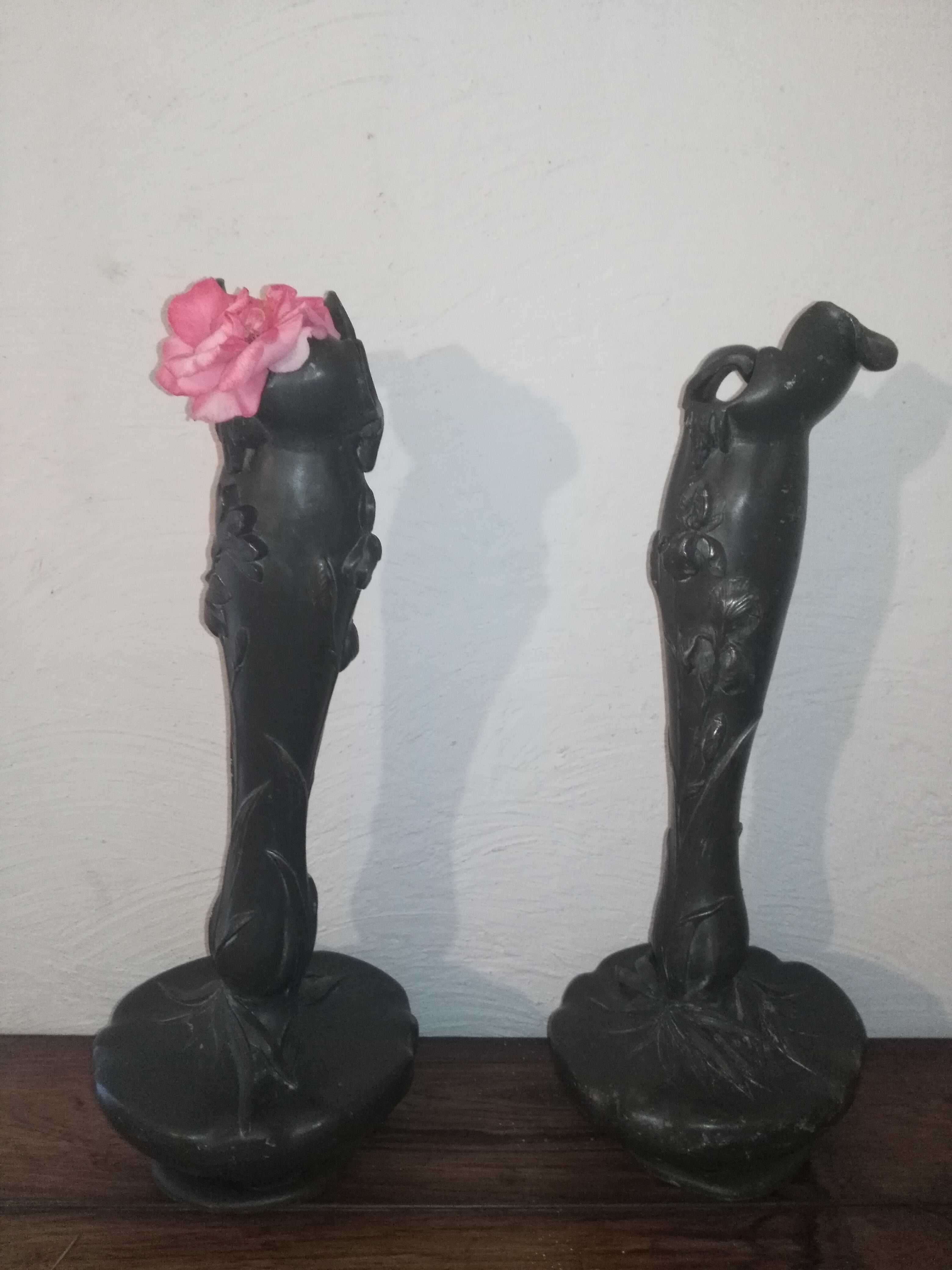 Pair of art nouveau vases "Elsie Ward Hering".