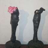 Pair of art nouveau vases "Elsie Ward Hering".