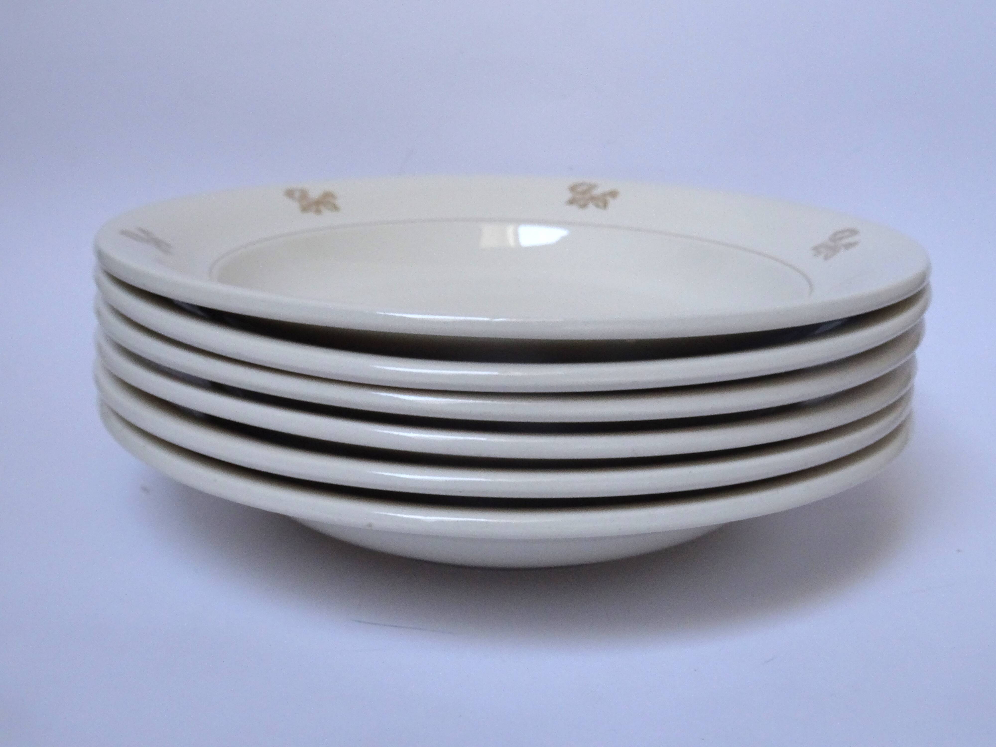 6 Villeroy & Boch soup plates