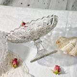 Plat sur piedouche en cristal