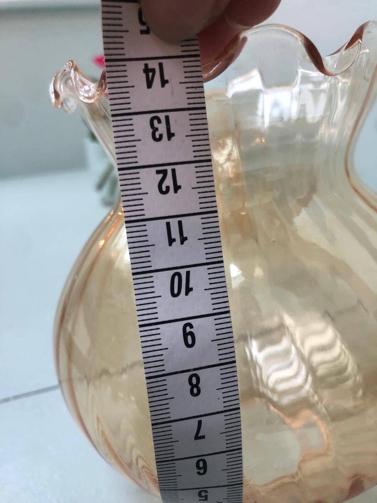 Paire de globes tulipes ambrés