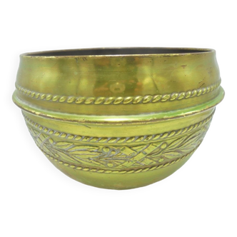 Brass plant pot