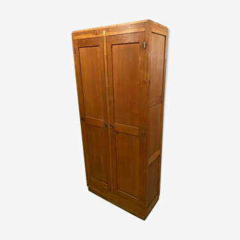 Armoire parisienne vintage chêne 1940