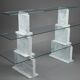 Carrara marble and glass library - 1970