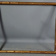 Old frame way bamboo gilded wood gold leaf 45x38 foliage 43x36 cm SB2