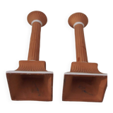 Pair of chaumette candle holders