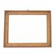 Miroir dans un cadre décoratif en or, Pologne, début du XXe siècle.