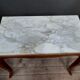 Table plateau marbre blanc