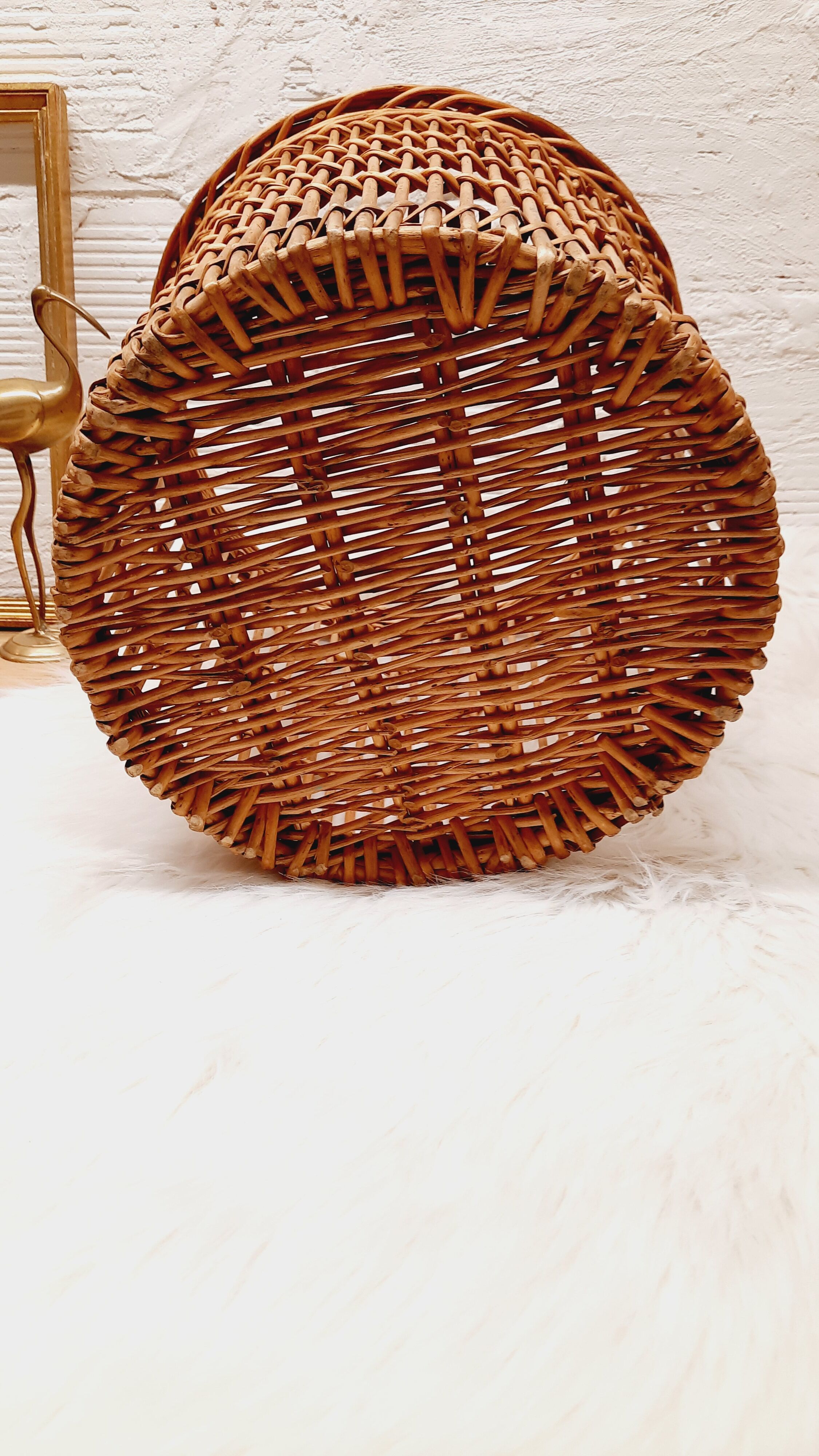 Rattan paper basket