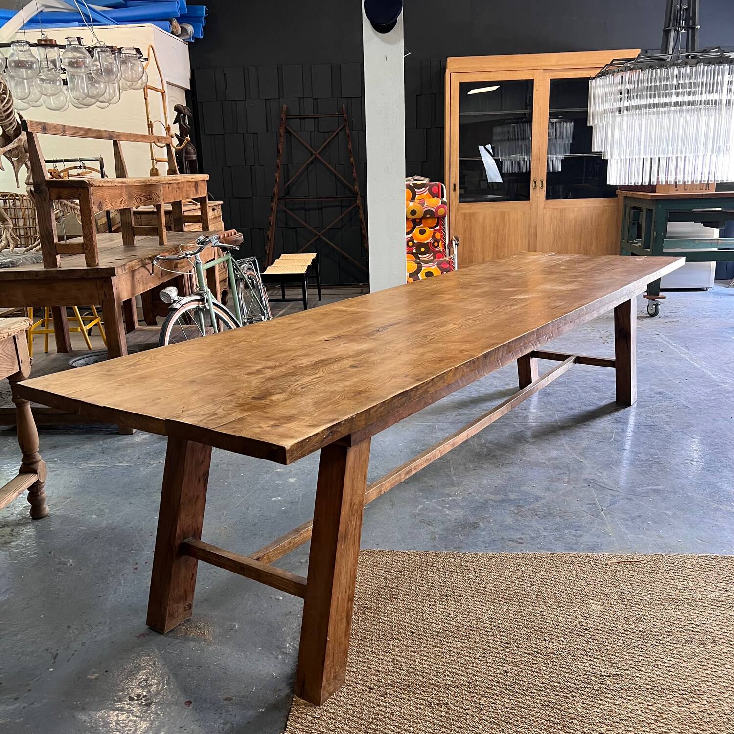 Oak farmhouse table