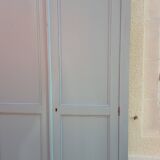 Grey blue Parisian wardrobe