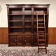 Classic English Mahogany Library Bookcase