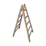 Old wooden painter ladder