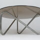French tubular steel coffee table, 1970s.