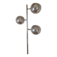 Vintage floor lamp with 3 chrome globes — 70's space age style