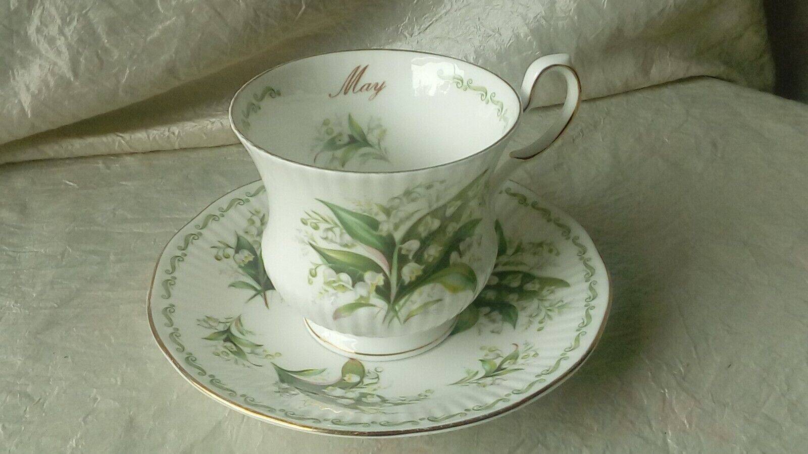 Queen's royal albert english porcelain coffee tea cup month of may
