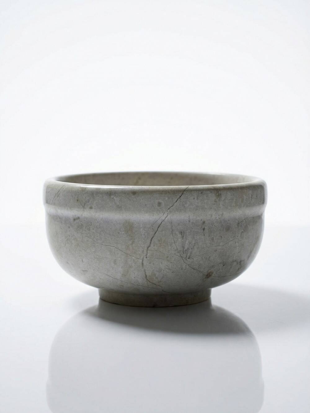 Vintage 20th-century natural marble bowl or decorative dish.