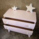 Commode rose poudré