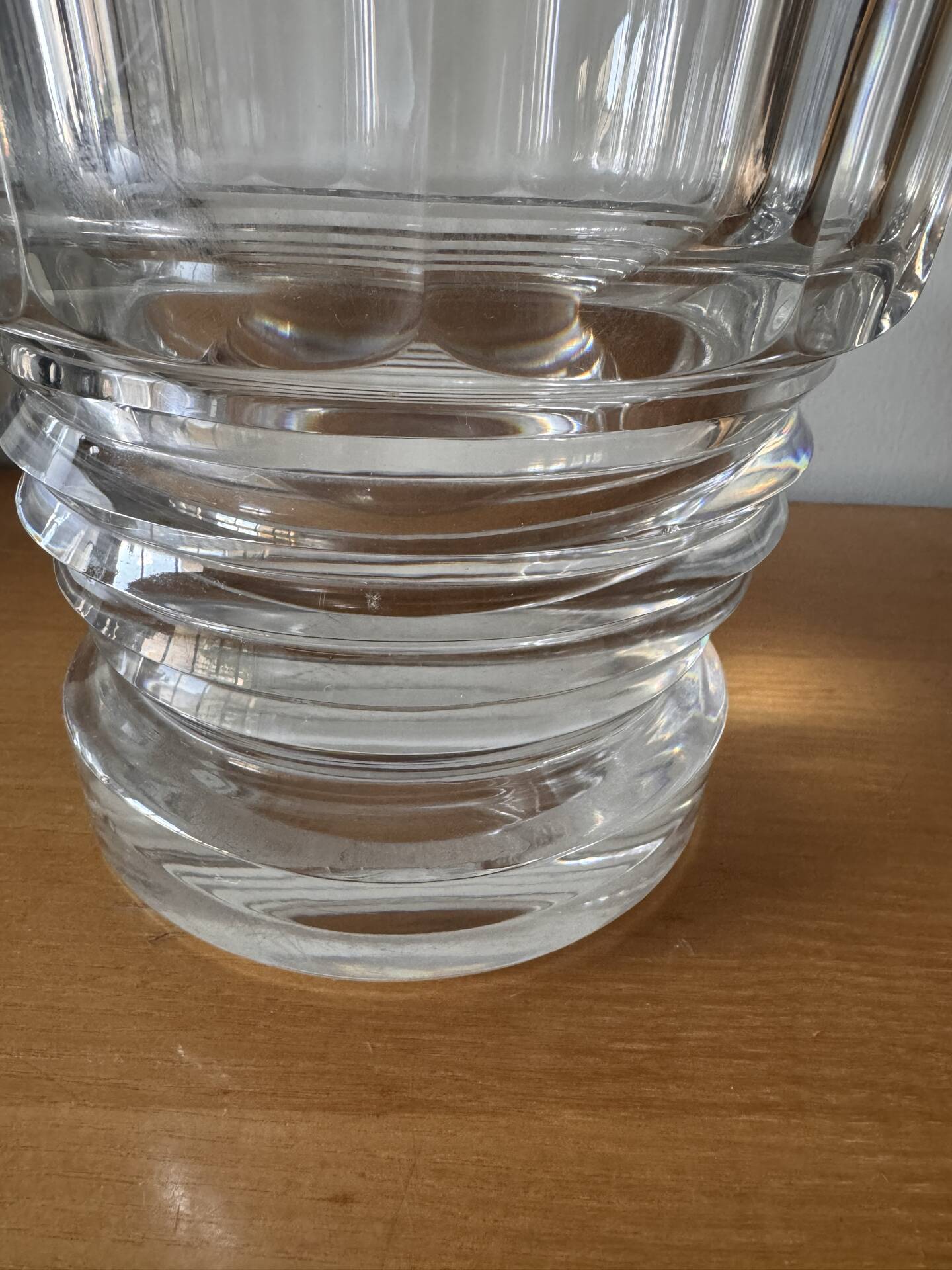 Large Baccarat crystal vase