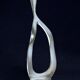 Biomorphic candleholder, solid aluminium, 1970s