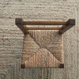 Rustic straw chair