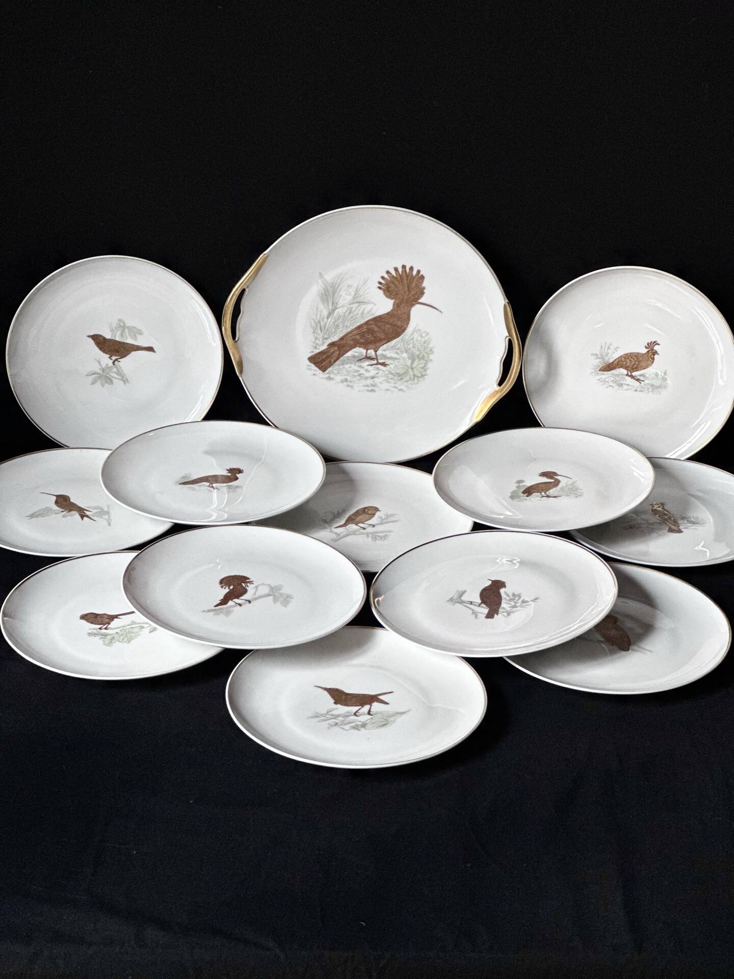Service Bernardaud Les oiseaux d’or