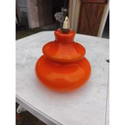 Vintage suspension in orange opaline