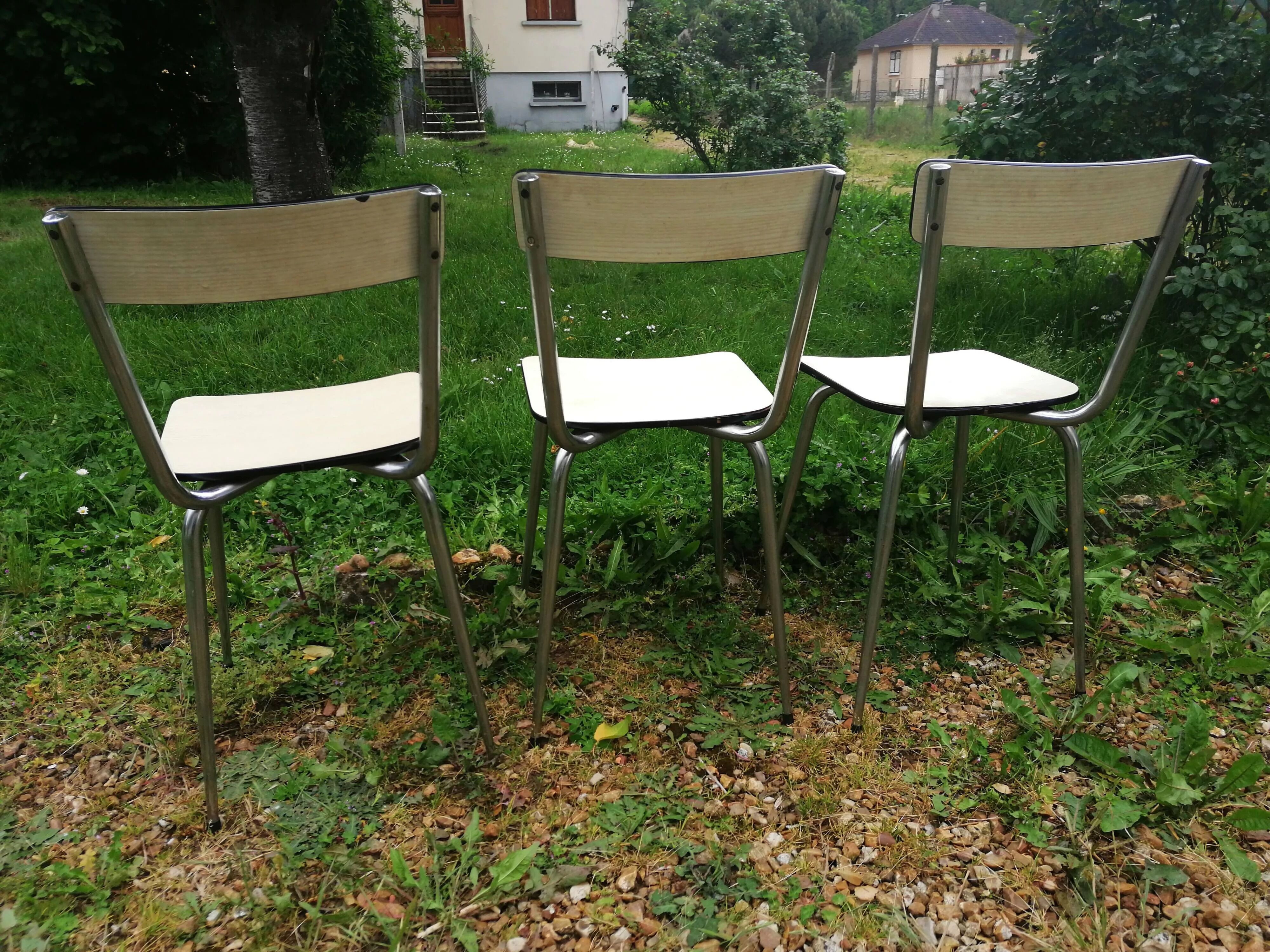 Set of Formica chairs
