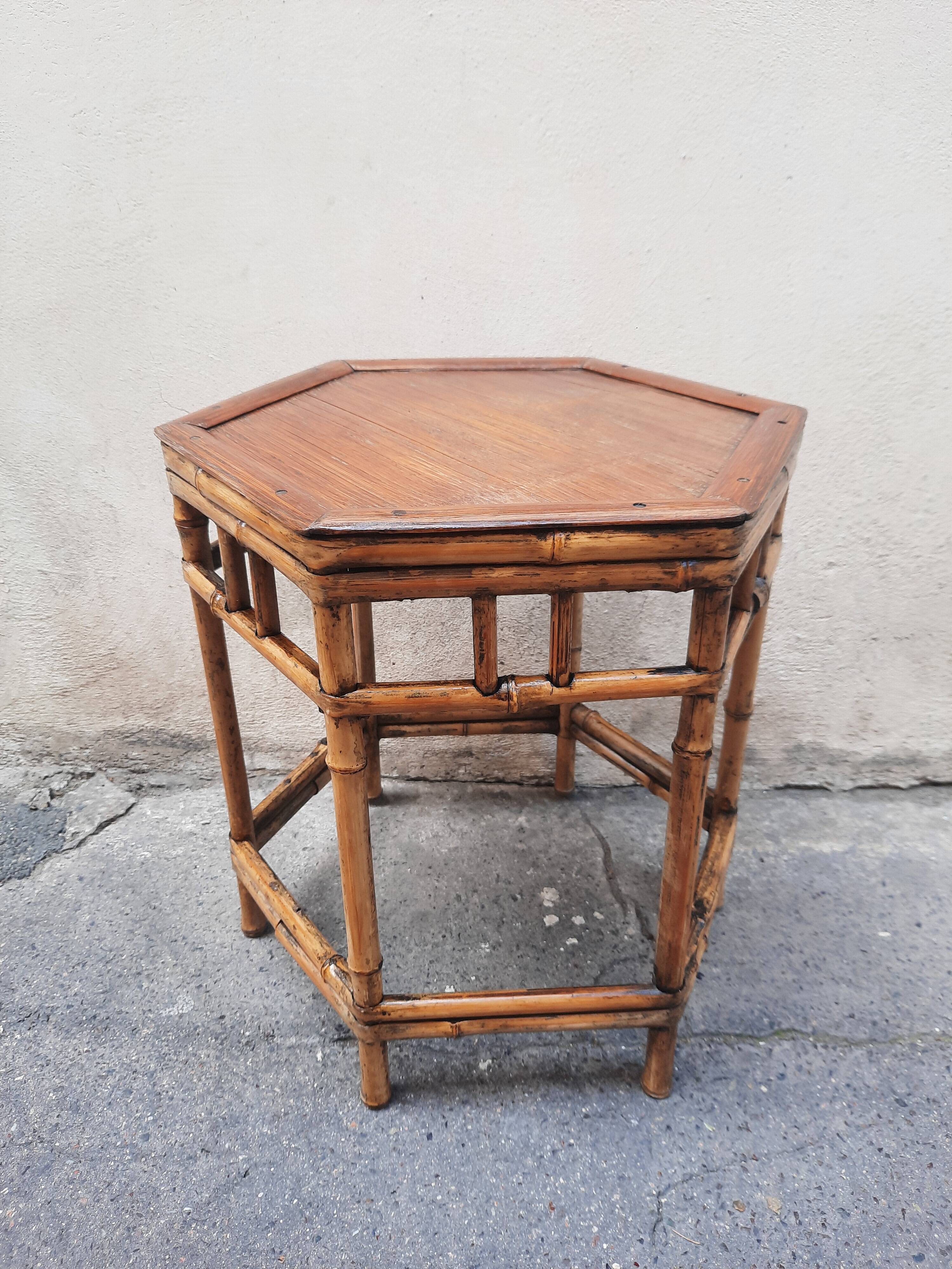 Table en bambou