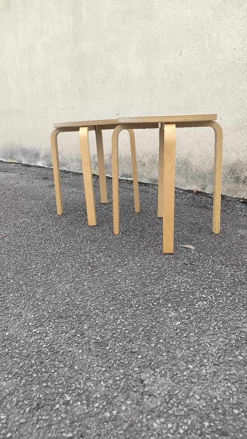 Pair of Frosta Ikea stools 1980