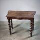 Console en bois massif pieds tournés