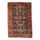 Handmade antique Persian Sarouk rug 4.1' x 6.7' (125cm x 204cm) 1920s - 1B782