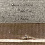Tableau HSTP (Bouquet de fleurs" vers 1950 mention Alger