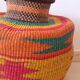 Panier Bolga panier décoratif africain Multicolore