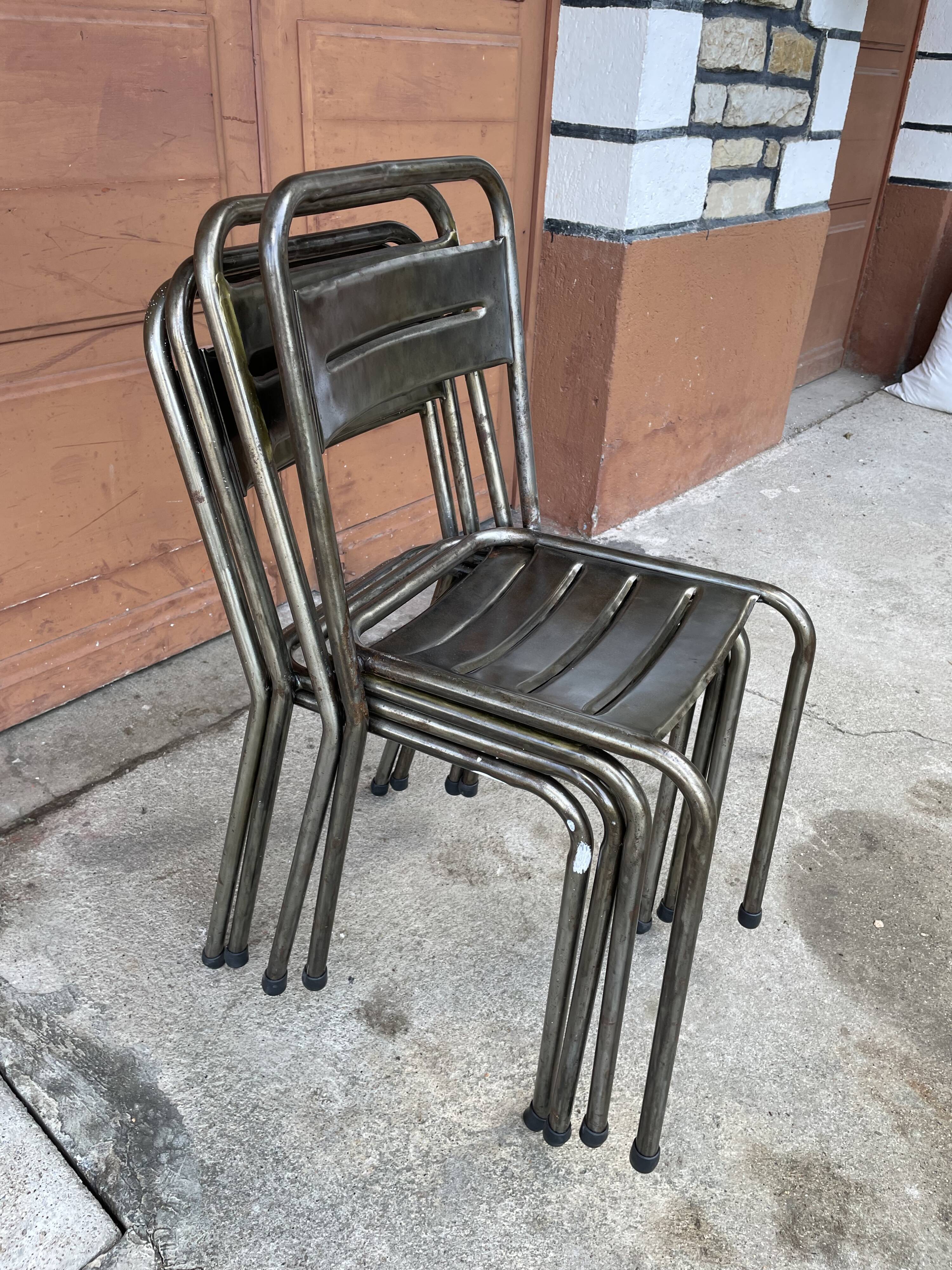Industrial style table and chairs