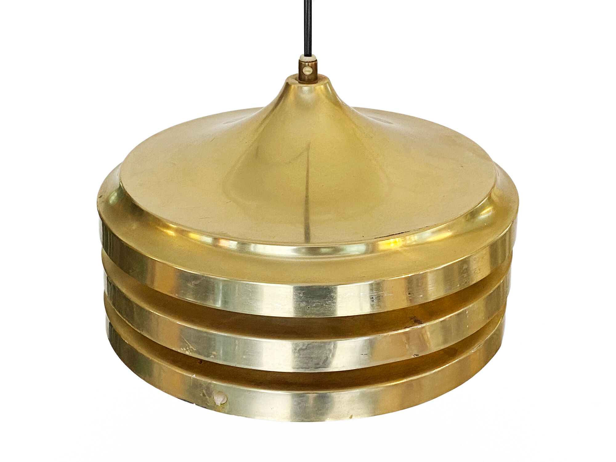 Multi layered pendant light by Carl Thore for Granhaga Metallindustri. Sweden 1970s.