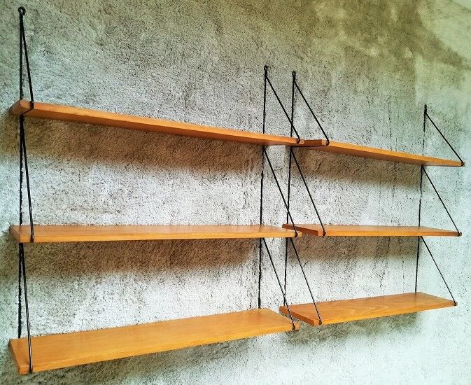 Pair of wall shelves