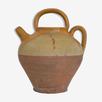 Cruchon en céramique ancienne émaillée