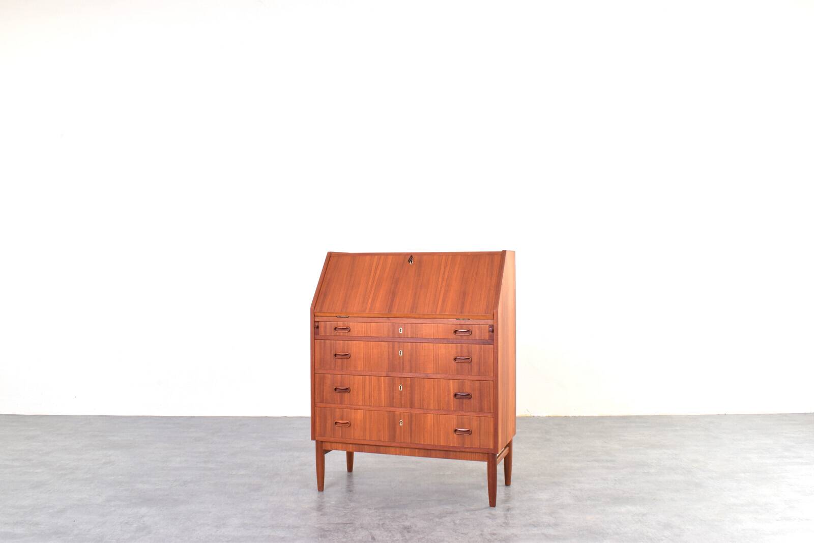 Mid-Century Danish Teak Secretary, 1960s.