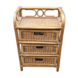 Rattan cabinet 3 drawers